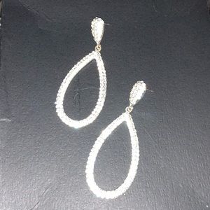 Fine jewelry silver earrings